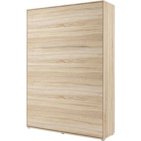 Lit escamotable DENEB vertical 140x200 cm en trois coloris - Couleur: Chêne