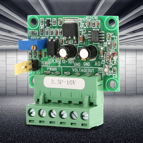 Module PLC convertisseur numérique-analogique de signal PWM 3,3 V vers tension 0-10 V (1/5)
