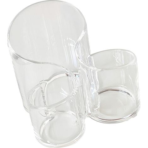 Porte-pinceaux de maquillage en acrylique transparent, organisateur de bureau pour pinceaux de maquillage et stylos à lèvres