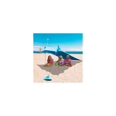 Abris de Plage Tente de Plage Abri Auvent Protection Anti UV Ombre Tente pour Plage Abri Extérieur Randonnée Pêche Pique-Nique 210160150cm