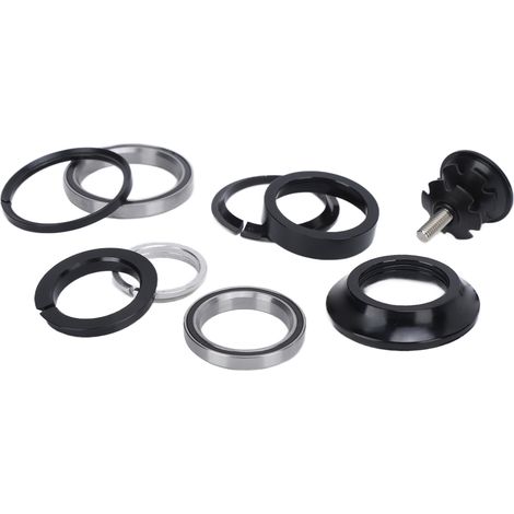 LeBycle Steuersatz für Mountainbikes und Rennräder, doppelt gelagert, Durchmesser 28,6 x 44 mm oder 44 x 39,8 mm, gerades konisches Rohr. (1/5)