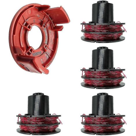 Für AL-KO GTE 350 / GTE 450 / GTE 550 Rasentrimmer: 6-Zoll-Spule mit Faden + 1 Spulenkappe, Teilenummer 1129664