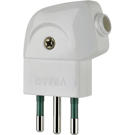 VIMAR - 00211.B 2P+T 10A S11 90°-Stecker, weiß