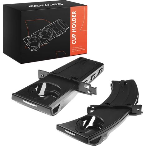 Porte-gobelet, Plastique durable, 15 cm x 8 cm x 5 cm, Compatible avec les modèles de la série 3, Poids : 0,25 kg, Couleur : Noir (1/5)