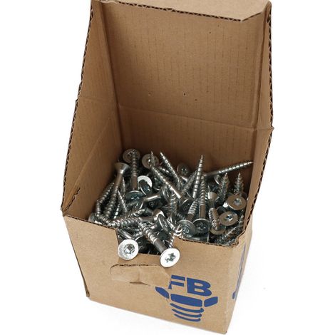 Boite de 200 Vis agglo tête fraisée Torx T30 zingué 6.0x40mm FP