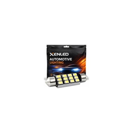1 x AMPOULE C10W 12 LED Canbus 95Lms XENLED - Sans erreur au tableau de bord 12V (1/5)