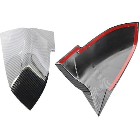 1 paire pâte rétroviseur couvercle capuchon coque noir carbone look pour f20 f23 f87 m2 f30 f31 f34 f32 f (1/5)