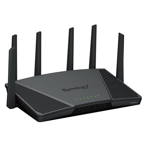 Routeur - SYNOLOGY RT6600AX Desktop Wireless TriBand-Router - Sans fil - Commutateur 4 ports (1/5)