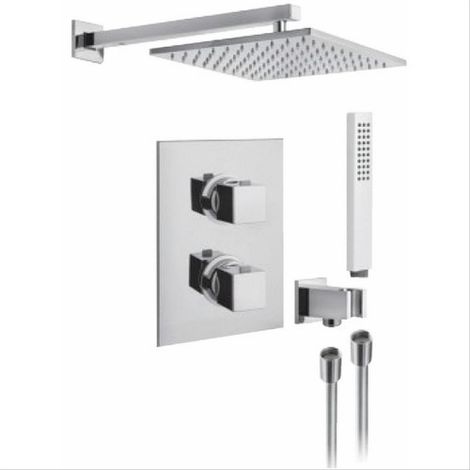 Ensemble kit thermostatique encastré Una Alpi