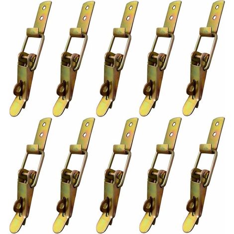 Kippriegel, Anhänger-Seitenverlängerung, Anhängerverriegelung, Kippriegel, Schubladen-Kippriegel, Verriegelungshebel, Werkzeugkasten, Schrank, Kiste, 10 Stück
