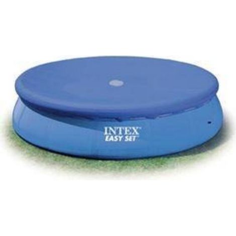 Housse ronde pour piscine gonflable de 4,57 m de diamètre – PVC épais de 160 µm – avec cordon de serrage et filet de drainage anti-stagnation d’eau (1/5)
