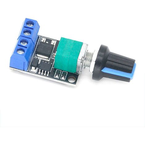 Moteur à courant continu PWM 10A 5V-16V, régulateur de vitesse réglable, interrupteur de commande de gradation (paquet de 2) (1/5)
