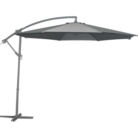 TrendLine Alu Ampelschirm Ø 300 cm anthrazit Sonnenschirm Gartenschirm (1/3)