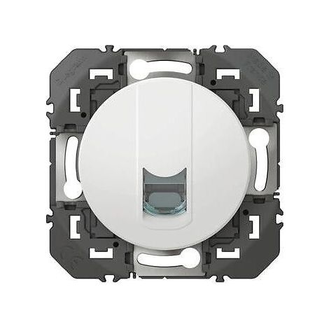 Legrand – Prise TV + RJ45 600352 – Catégorie 6 STP compacte – Solution élégante pour connectivité – Réduit l'encombrement