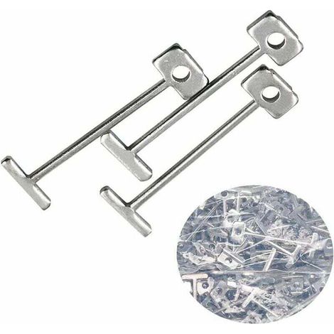 Tile spacers, pack of 200 replacement 1.5mm steel pins for tile and floor leveling systems, replaceable and reusable pins for wall and floor construction (1/4)