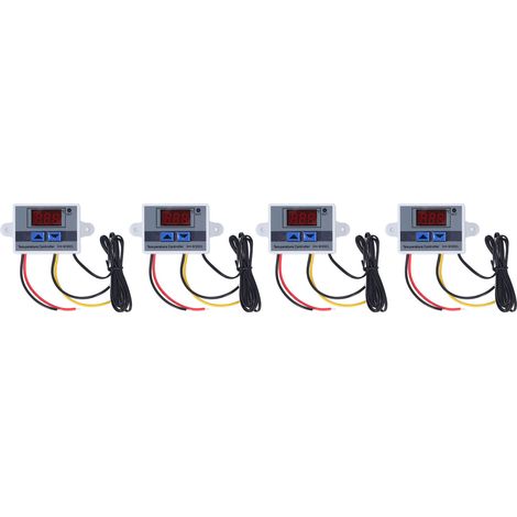 4pcs régulateur de température affichage numérique régulateur de température -50℃ à 110℃ 110-220V 1500W (1/5)