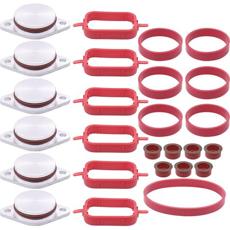 6 32 mm Diesel Swirl Flaps Intake Manifold Gasket Repair Kit for B-MW M57 X3 X5 X6 3 5 6 Series 11617790198 (1/5)