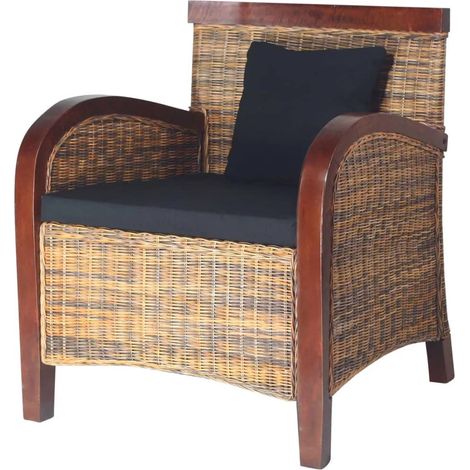Fauteuil de Salon,Fauteuil Rotin tissé à la main CFW73275 (1/5)