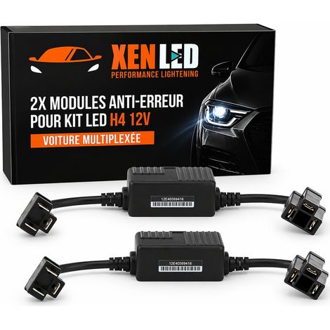 2x Modules anti-erreur pour kit LED H4 - Voiture Multiplexée (1/5)