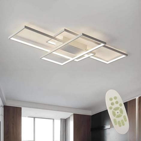 Plafonnier LED au design moderne, réglable 2 700 - 6 500 K, avec télécommande, lampe de plafond 59 W, pour salon, chambre, cuisine, couloir, balcon, salle à manger (1/5)