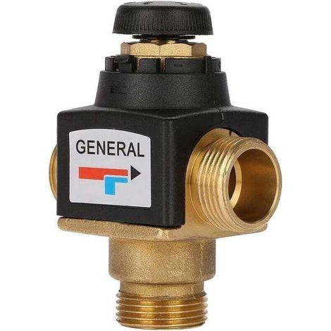 Mitigeur thermostatique de douche en laiton – Débit élevé – Système de sécurité anti-brûlure – Plage de température 35-60°C (1/5)