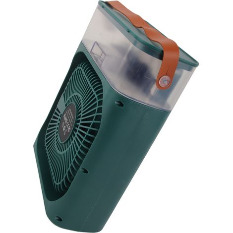 Refroidisseur d'air personnel par évaporation avec réservoir d'eau 600 ml, port USB, éclairage 7 couleurs, 3 vitesses, humidificateur (noir) (1/5)