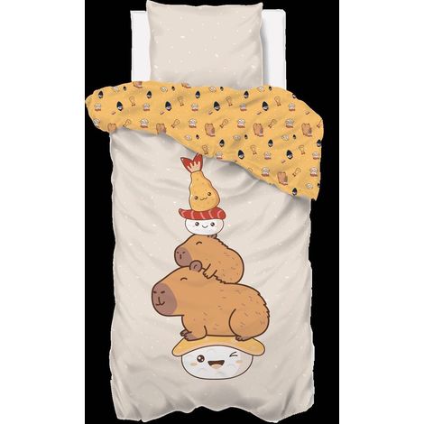 Set da letto per bambini capy 140x200 cm beige - Atmosphera créateur d'intérieur (1/5)