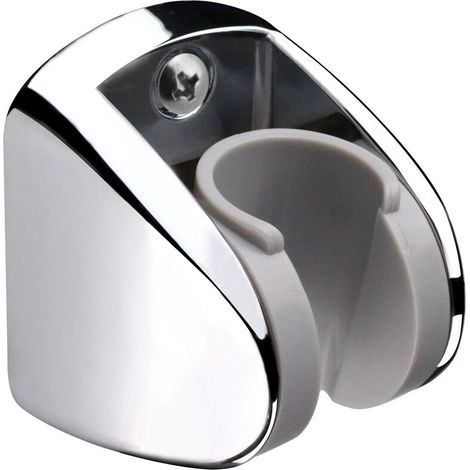 Support mural de douche en 2 parties pour douchette, support réglable en hauteur - grand angle réglable, convient à toutes les salles de bain. (1/5)