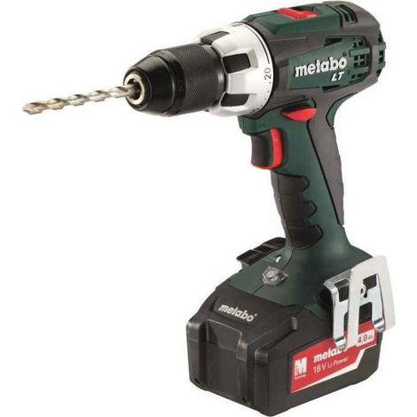 Taladro atornillador a batería Metabo BS 18 LT 18 V 60 Nm ( 602102500 ) + 2x batería recargable 4,0 Ah + cargador + metaBOX