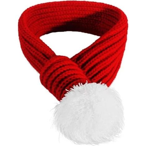Costume de Noël pour chien Écharpe de Noël Grande écharpe rouge pour animaux de compagnie Vêtements pour animaux de compagnie pour chiens Led M