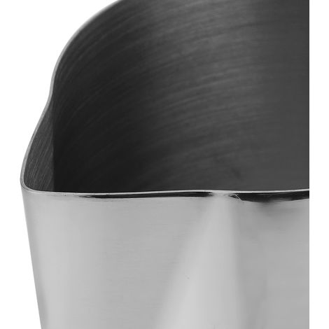 Pichet à mousser le lait en acier inoxydable, accessoire idéal pour le latte art, pour la maison, le bureau ou un commerce (350 ml). (1/5)