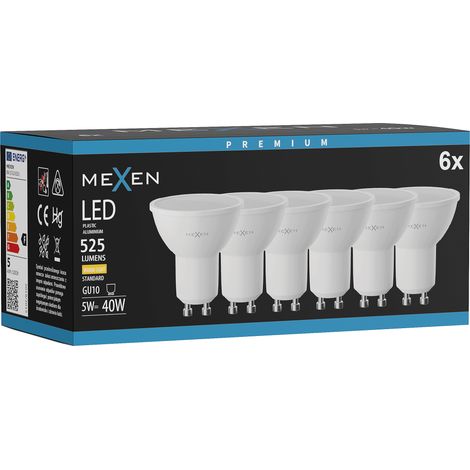 Mexen Nova 6x Ampoule LED GU10, 5W, Chaude - 3000K, 525 lm - L107-GU10-0530-01x06 (1/5)