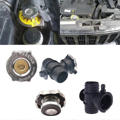 Joint d'étanchéité pour bouchon de réservoir de liquide de refroidissement, connecteur à quatre voies pour Wrangler - Bouchon de radiateur (1/4)