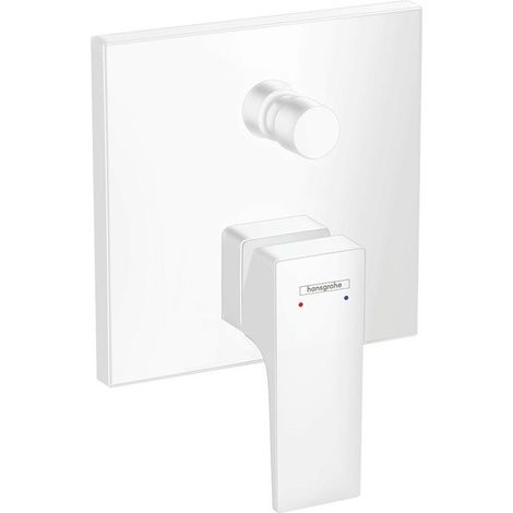 Set de finition pour mitigeur bain/douche encastré blanc mat