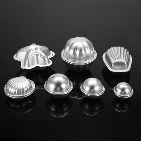 Moules à bombes de bain effervescentes en alliage d'aluminium faits main, outils pour la création de gâteaux et autres gourmandises.