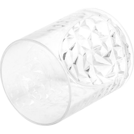 Rundes Weinglas mit diamantförmigem Fuß, wiederverwendbarer Becher für Tee, Saft, Milch, Hausbar und Club, transparentes, robustes Glas für Getränke. (1/5)