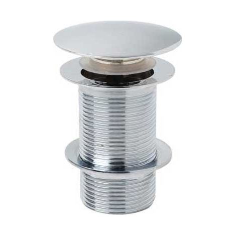 Orbit Round Dome Sprung Basin Waste Chrome - Unslotted (For Basins with No Overflow) (1/2)