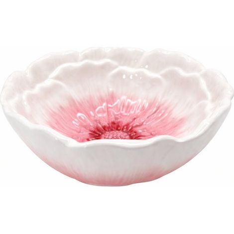 Assiette Creuse Rose en Dolomite pour Soupe, Pâtes et Risotto 17,5 x 17,5 x 7 cm - PANGIVO (1/3)