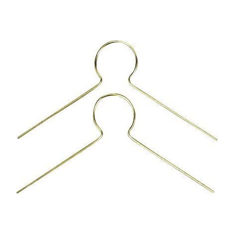 GANCI DECORAZIONI ORO PER SFERE UOVA PALLINE E ADDOBBI RAYHER 25 PEZZI
