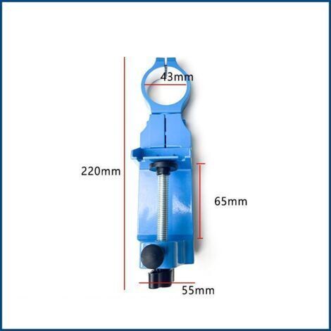 Support de perceuse électrique rotatif à 360°, support de perceuse à colonne, support de perceuse à étau pivotant avec pince de 43 mm