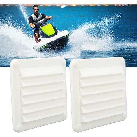 Zubehör für Boote und Wohnmobile: 2 Lüftungspaneele (125 x 140 mm), weiße Lüftungsfenster (1/5)