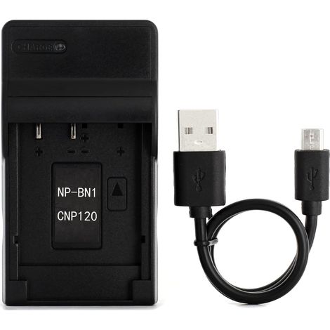 NP-BN1 USB Chargeur pour DSC-T110, DSC-T99  Compatible avec DSC-TF1, DSC-TX30, DSC-TX20, DSC-TX200V, DSC-TX10, DSC-TX9, DSC-TX5, DSC-WX80 Caméra (1/5)