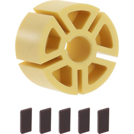 (comme illustré) Rotor de 5 pouces pour ponceuse pneumatique, accessoires pour ponceuse et polisseuse, pale de rotor en plastique (1/4)