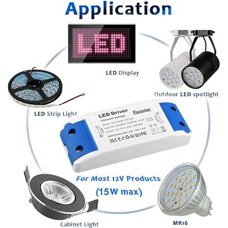 LED Transformer 60W LED Driver DC 12V 5A Adapter Converter Transfo Driver Constant Voltage Supply For MR16 G4 MR11 GU5.3 Bulb and Drivers (1/4)
