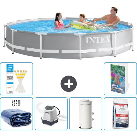Prism Frame Pool Rund - 366x76 cm - 7-teilig S155