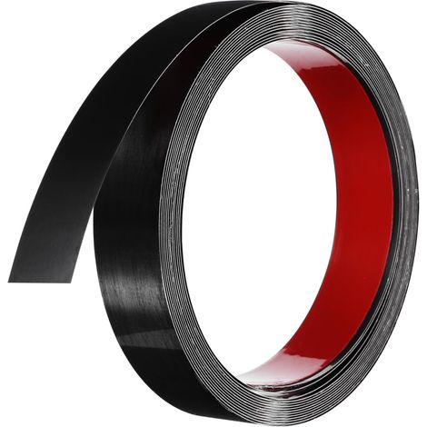 Bordure Noire Adhésive Pour Miroir Bordure Autocollante 4m x 30mm Pour Miroir, Bande De Moulure Pour Cadre De Mur Armoire Carrelage, Finition Brossée En Acier Inoxydable (1/5)