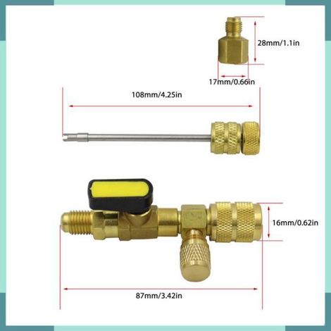 Extracteur de noyau de valve Débranteur de Soupape pour Démantèlement Précis de la Réparation de Lignes moto coffret (1/5)
