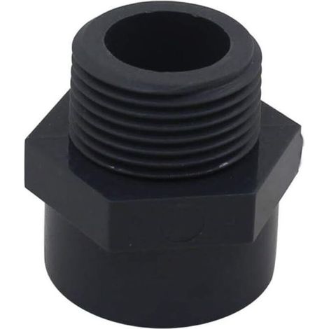 Embout filete pvc male 32mm embout a visser piscine raccord mixte pvc manchon fileté pvc,DN25,2pcs (Diamètre Interne 32mm - 1" filetage) (1/5)