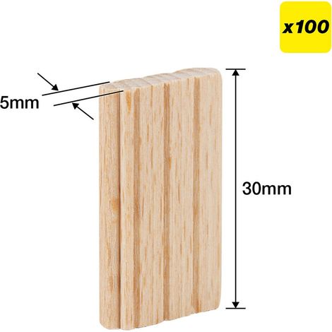 Trend TEN/5X30/100 Beechwood Mortice Tenons 5X30mm Festool Domino System X100 (1/5)