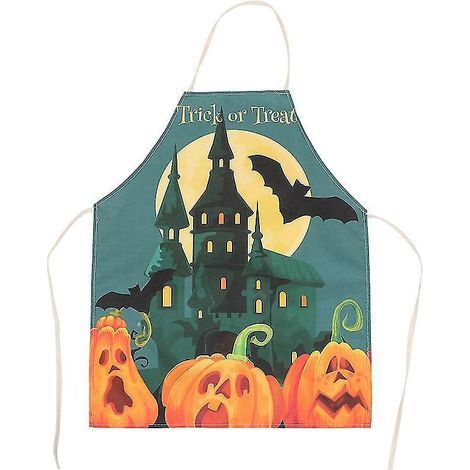 Tablier de cuisine d'Halloween (1 pièce) pour décorations d'Halloween (1/3)